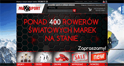 Desktop Screenshot of maxxsport.com.pl