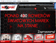 Tablet Screenshot of maxxsport.com.pl
